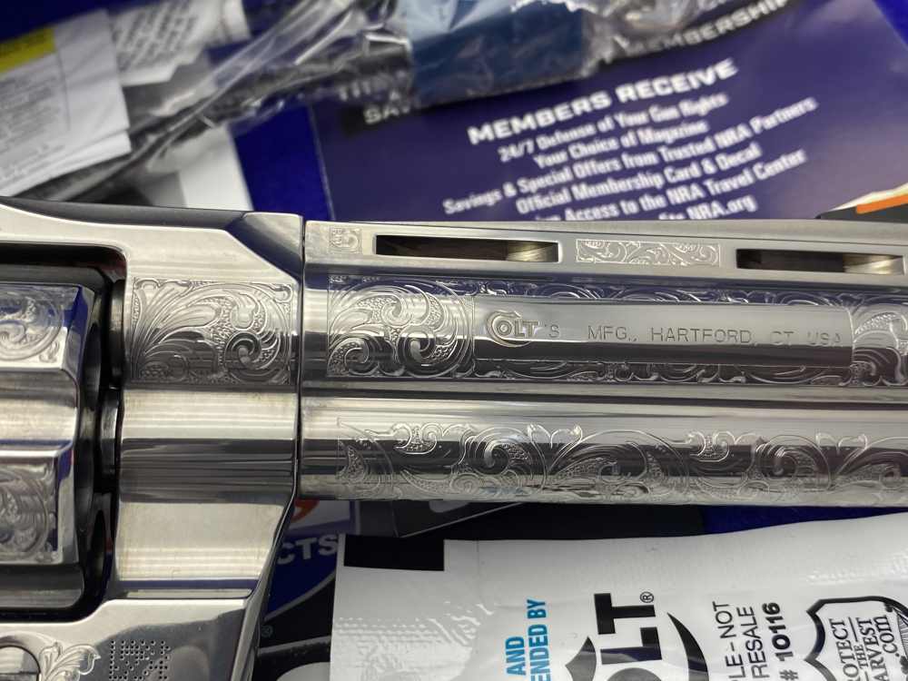 2021 Colt Python .357 Mag Stainless 4.25"*BEAUTIFUL SCROLL ENGRAVED PYTHON*-img-26