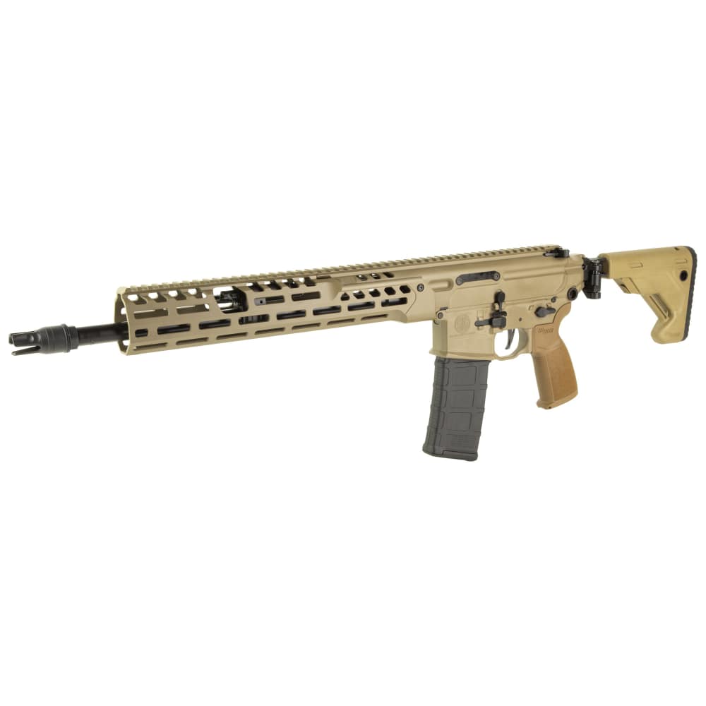 Sig Sauer MCX Spear LT 5.56 IR Tan Threaded Folding Rifle 556 16" -img-0