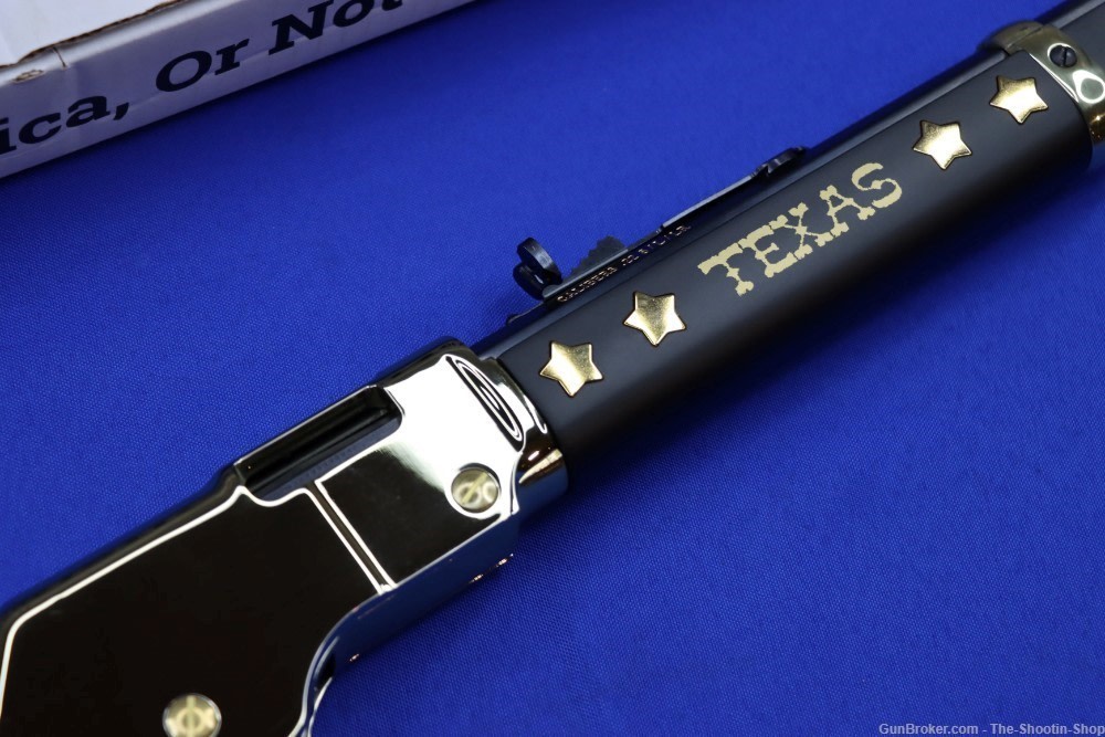 Henry GOLDEN BOY TEXAS TRIBUTE Rifle 22LR 20" BRASS Frame Tacked Wood NEW-img-5