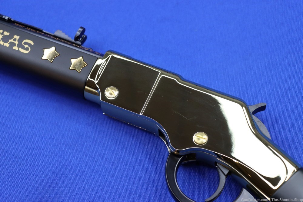 Henry GOLDEN BOY TEXAS TRIBUTE Rifle 22LR 20" BRASS Frame Tacked Wood NEW-img-15