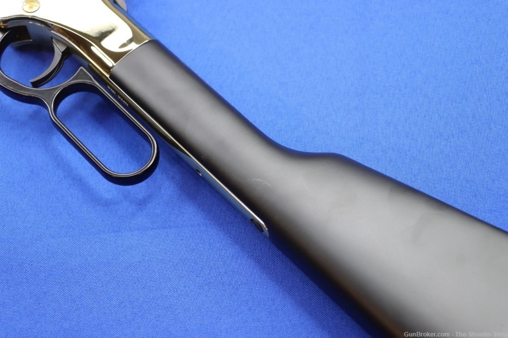 Henry GOLDEN BOY TEXAS TRIBUTE Rifle 22LR 20" BRASS Frame Tacked Wood NEW-img-13