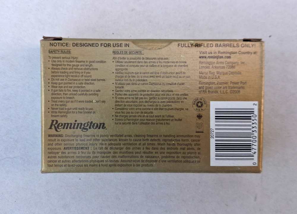 30RD Remington ACCUTIP 12G 385GR sabot slug -img-4
