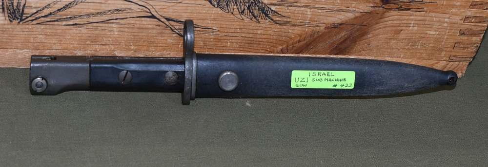 Israeli UZI Sub Machine Bayonet with Scabbard-img-0