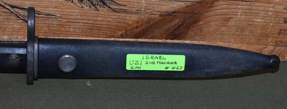 Israeli UZI Sub Machine Bayonet with Scabbard-img-1