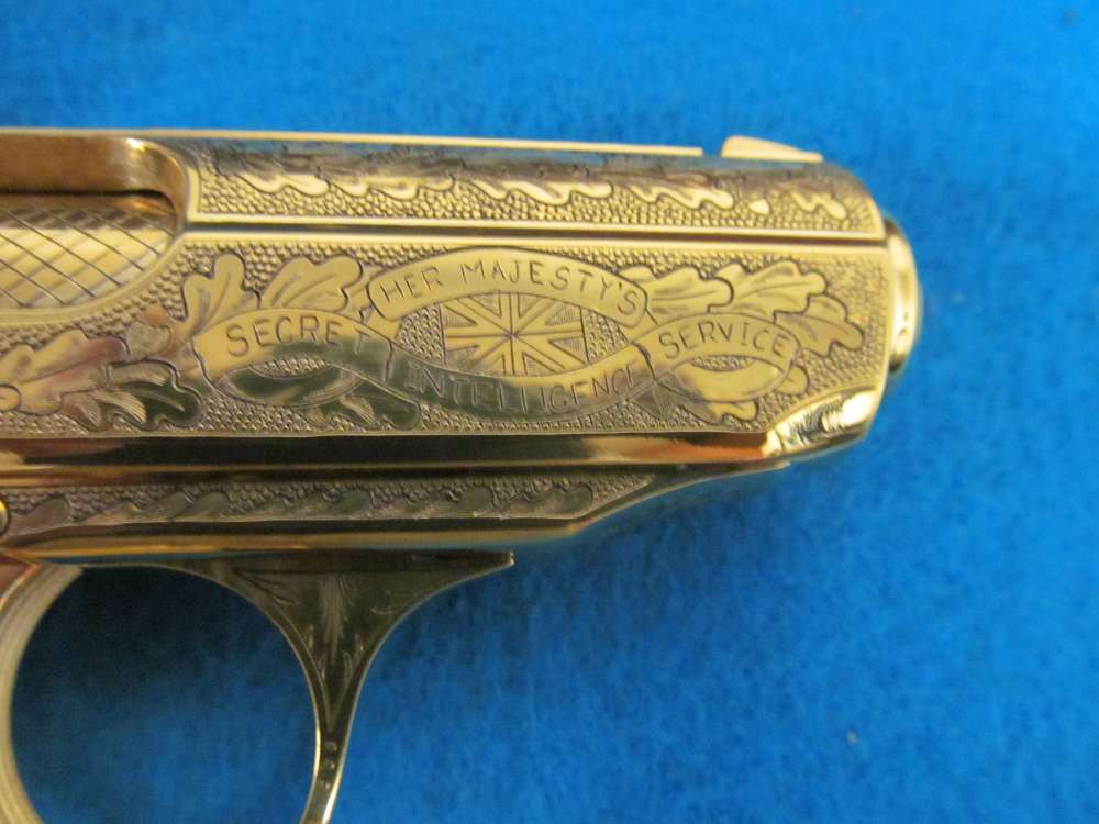 Ltd Edition #270/500 German Walther PPK .380 Hand Engraved and 24K gold pl-img-9