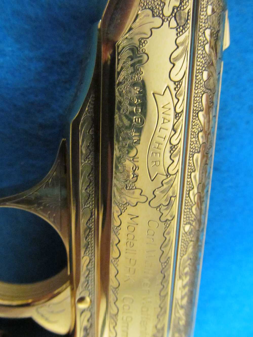 Ltd Edition #270/500 German Walther PPK .380 Hand Engraved and 24K gold pl-img-13