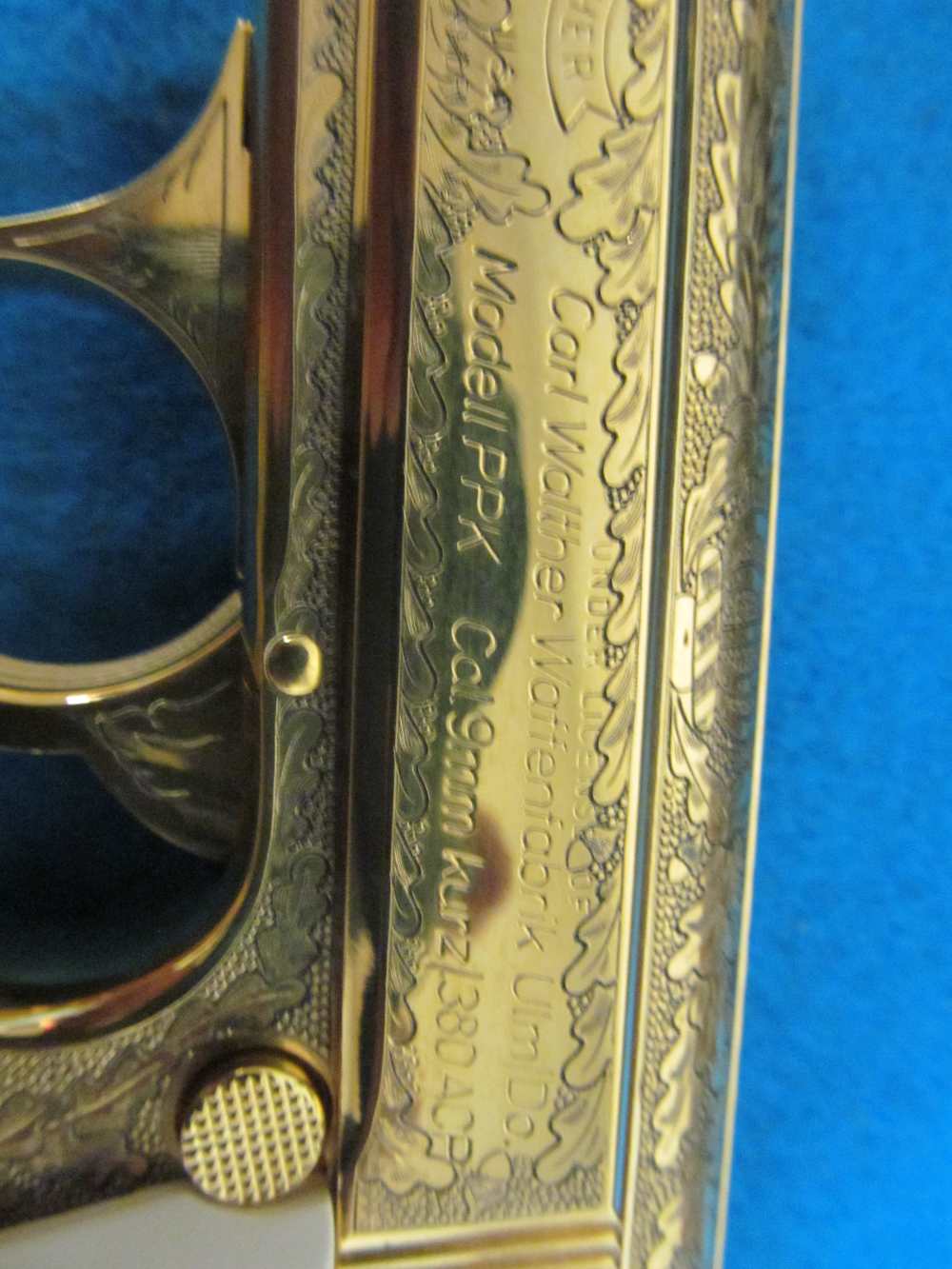 Ltd Edition #270/500 German Walther PPK .380 Hand Engraved and 24K gold pl-img-14