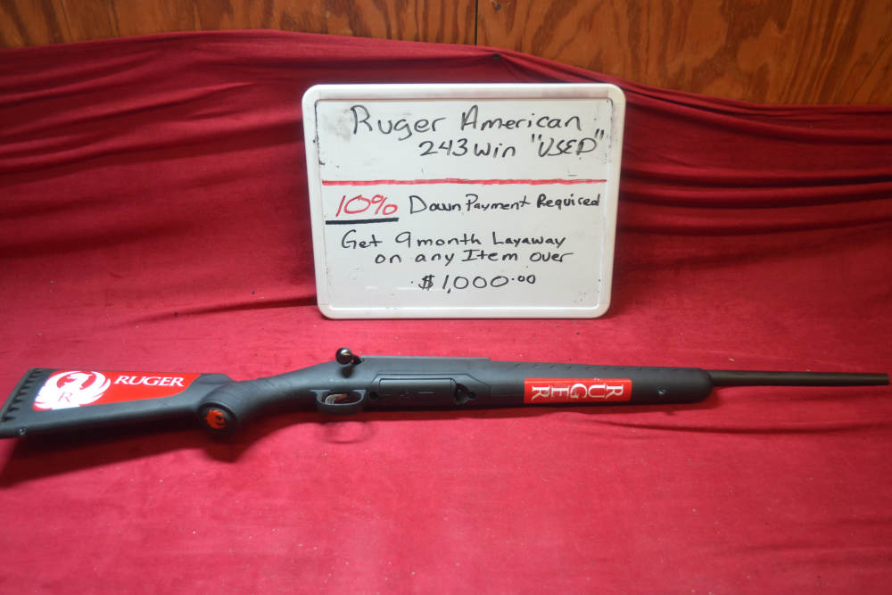 Ruger American 243Win 18"Barrel Used, Layaway Available.-img-0