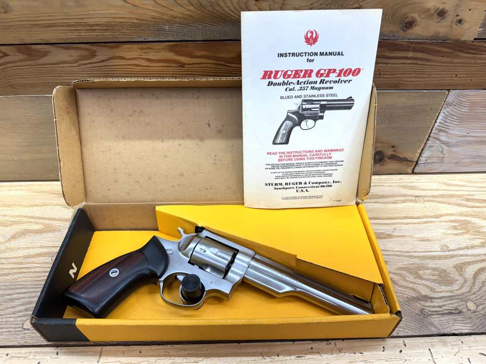 Ruger GP-100 Stainless .357 Mag Revolver (KGP160)-PENNY START! NO RESERVE!-img-0