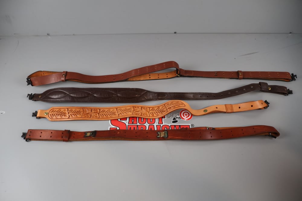 Lot O' Four (4) Leather Rifle Slings-img-0