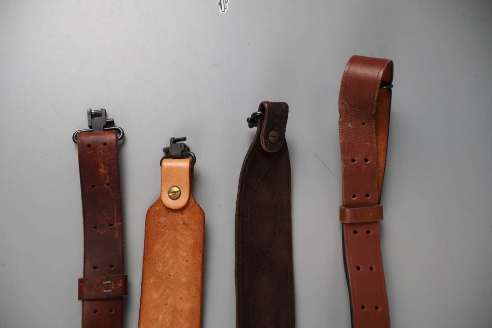 Lot O' Four (4) Leather Rifle Slings-img-8