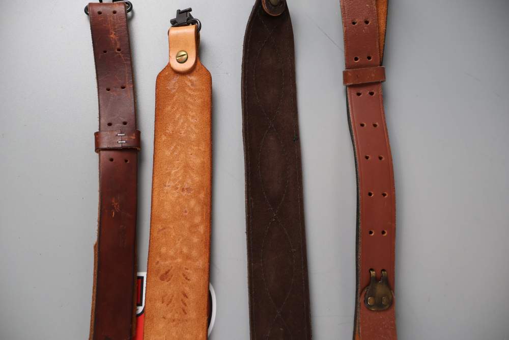 Lot O' Four (4) Leather Rifle Slings-img-9