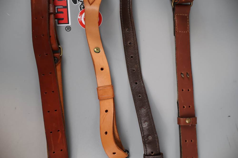 Lot O' Four (4) Leather Rifle Slings-img-5