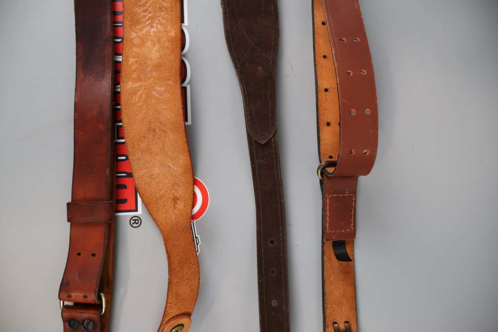 Lot O' Four (4) Leather Rifle Slings-img-11