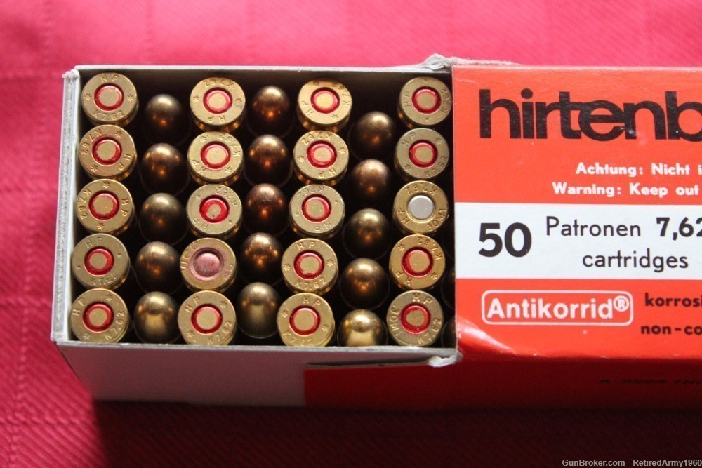 250Rd Hirtenberger .30 CARBINE Ammo, FMJ, RN, 110gr Ammunition, LIM. QUAN.-img-2