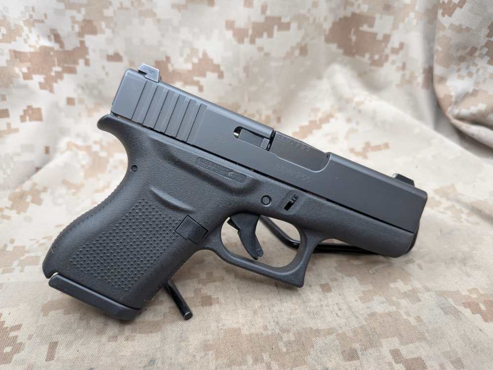 Glock 43 9MM Slimline G43 Police Trade In USED Night Sights-img-1