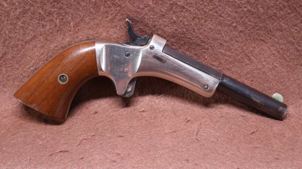 J Stevens A&T Co No 35 Offhand .22 Short Top Break 3.5" BRL VG Bore-img-0
