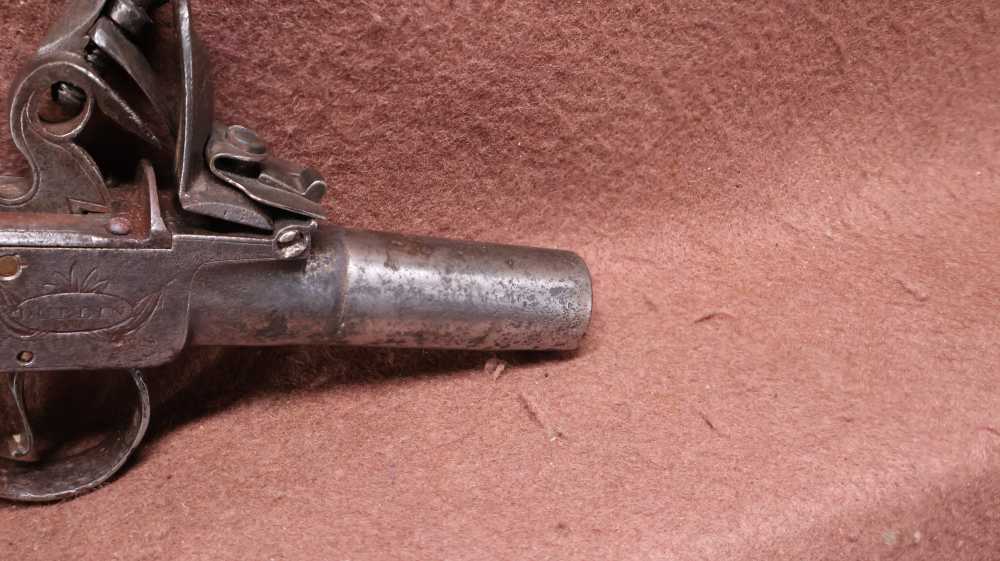 McDermott Dublin 50 Cal Top Hammer Flintlock Travelling Pistol 2 3/4" BRL-img-6
