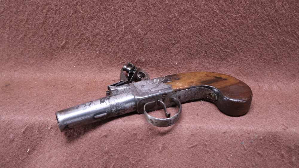 McDermott Dublin 50 Cal Top Hammer Flintlock Travelling Pistol 2 3/4" BRL-img-11