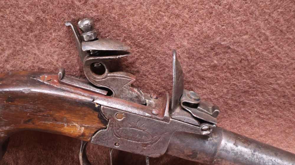 McDermott Dublin 50 Cal Top Hammer Flintlock Travelling Pistol 2 3/4" BRL-img-3