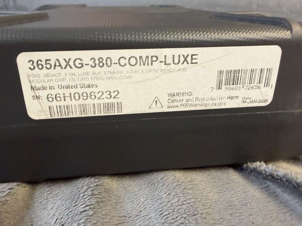Sig Sauer P365 AXG Luxe .380 ACP 3.1" Barrel 12-Rd Penny Bid-img-4