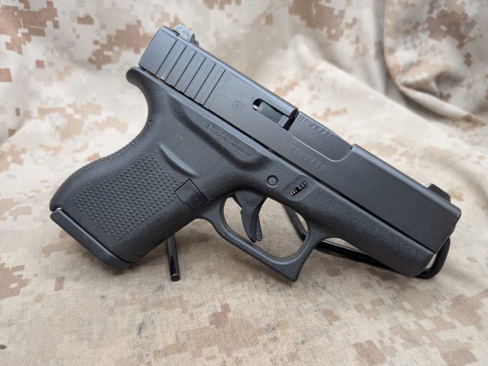 Glock 43 9MM Slimline G43 Police Trade In USED Night Sights-img-2