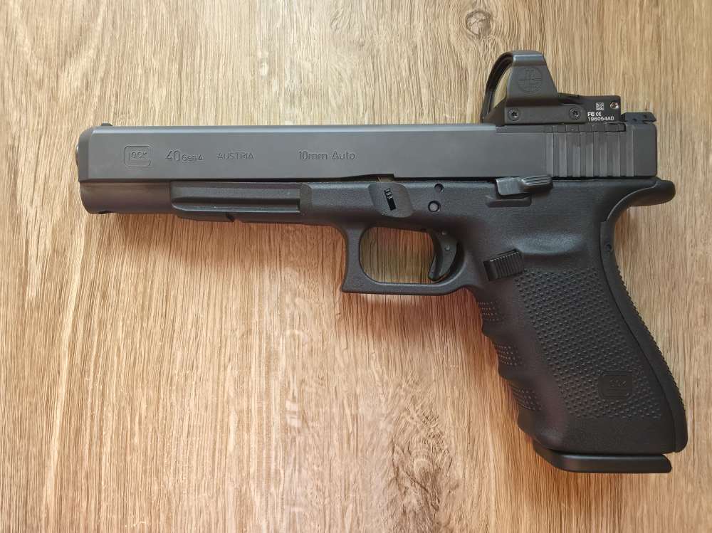 Glock 40 Gen4 MOS 10mm 6" Long Slide Leupold DeltaPoint Pro 3 Mags Case-img-2