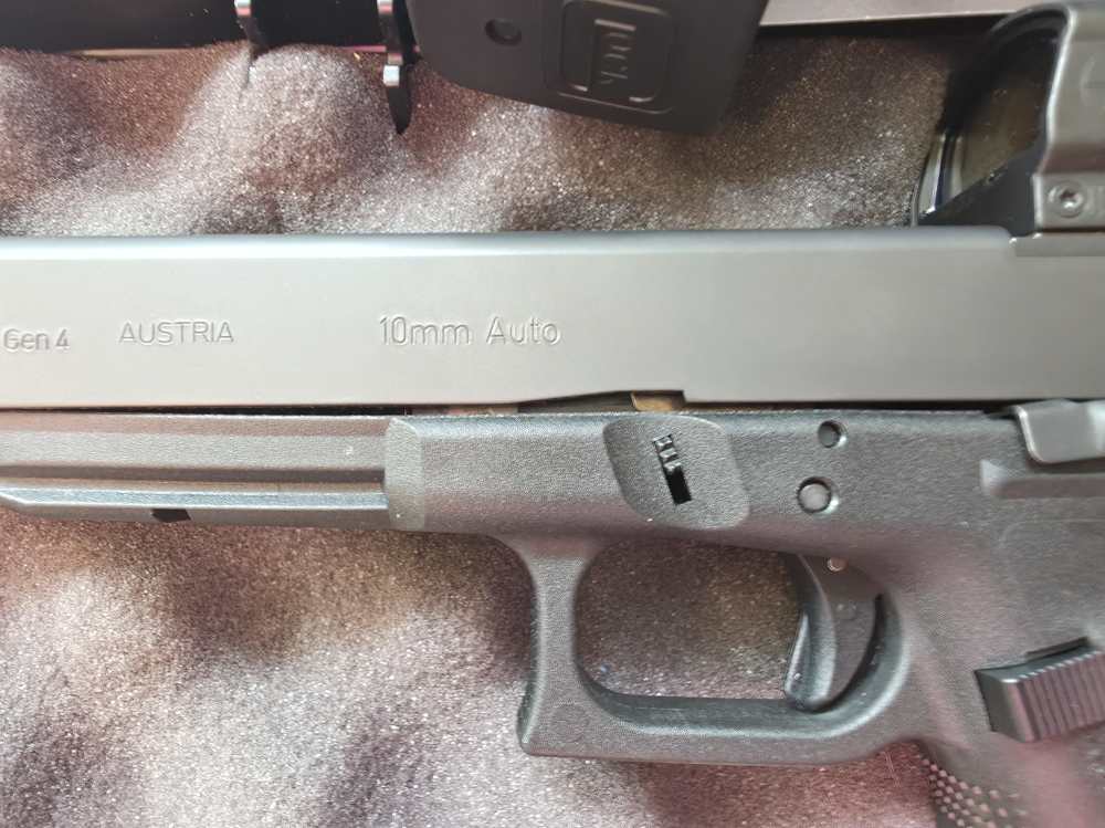 Glock 40 Gen4 MOS 10mm 6" Long Slide Leupold DeltaPoint Pro 3 Mags Case-img-4