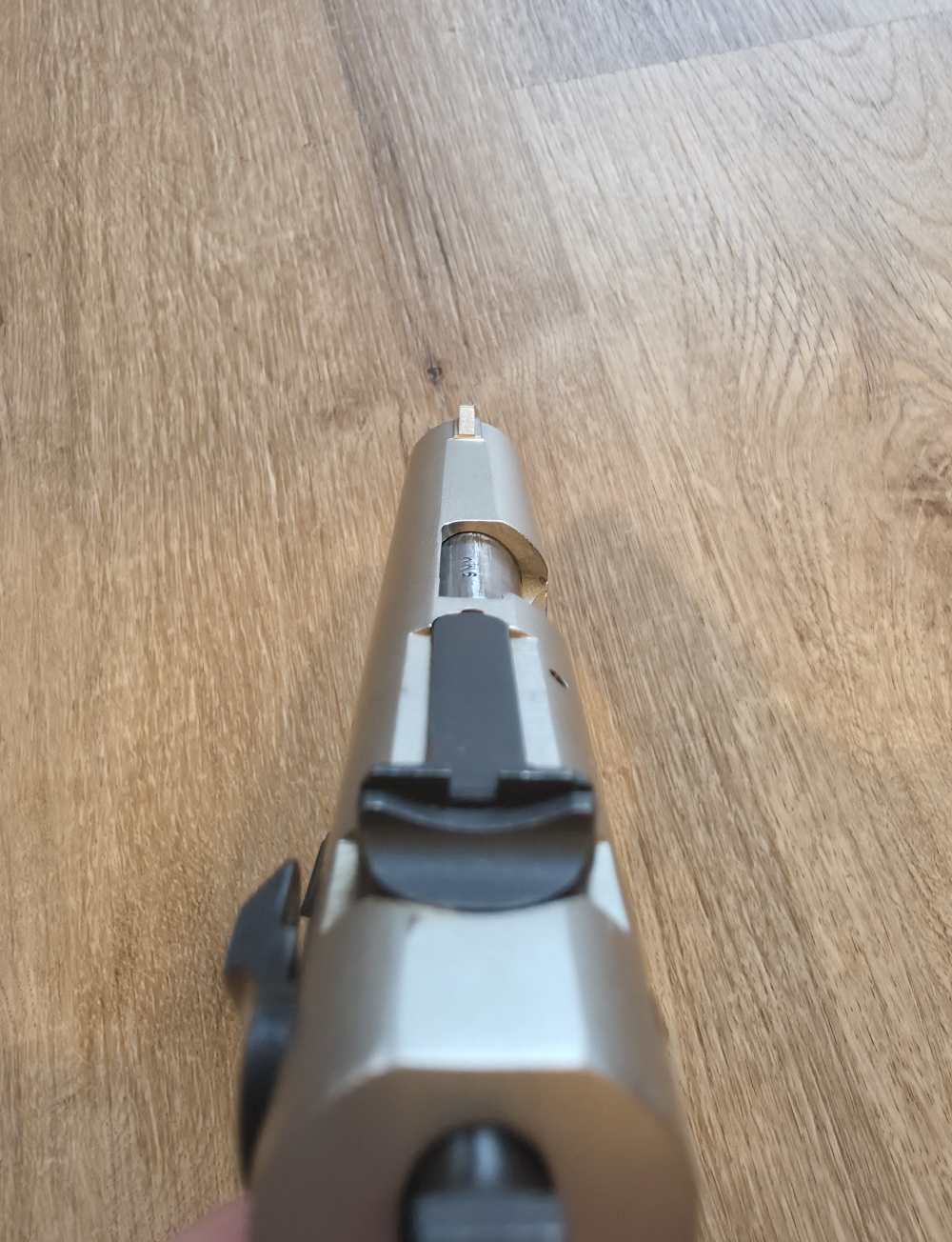 Smith & Wesson Model 39-2 9mm Nickel 4" Adjustable Sights 8RD Mag Excellent-img-13