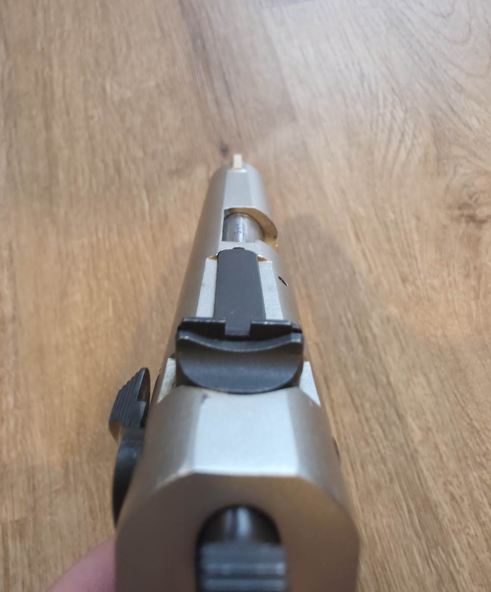 Smith & Wesson Model 39-2 9mm Nickel 4" Adjustable Sights 8RD Mag Excellent-img-14