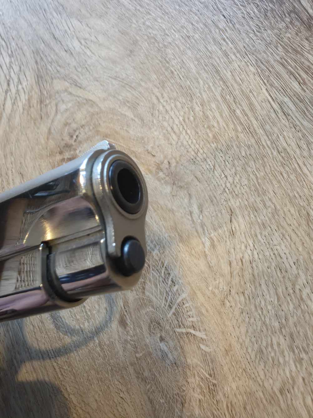 Smith & Wesson Model 39-2 9mm Nickel 4" Adjustable Sights 8RD Mag Excellent-img-12