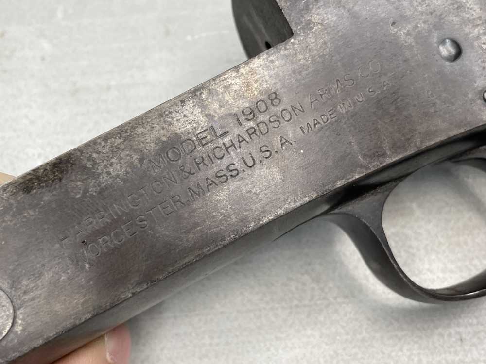 H&R 1908 20 gauge complete receiver break action Harrington Richardson-img-2