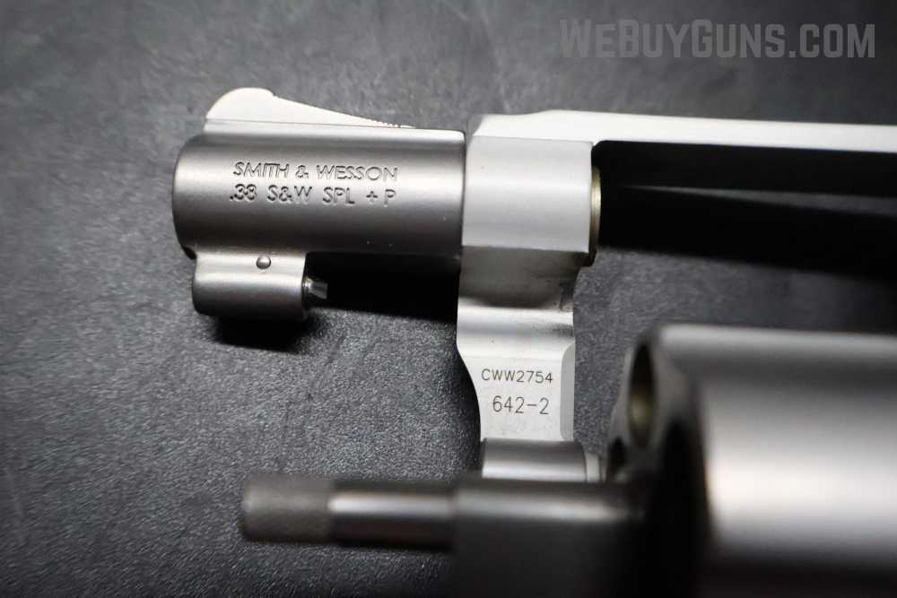 Smith and Wesson 642-2 Airweight Revolver .38 Special +P-img-16