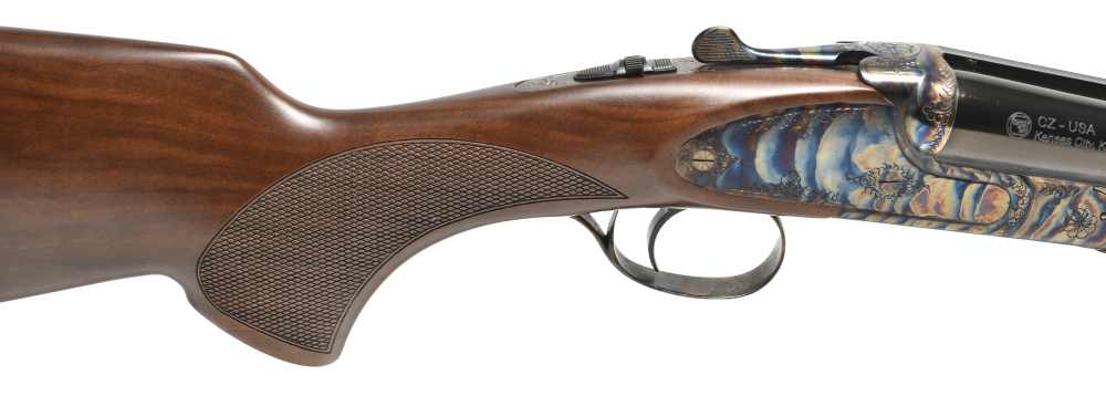 CZ Huglo Sharp-Tail Coach 20 Ga SXS Shotgun 20"BBL-img-3