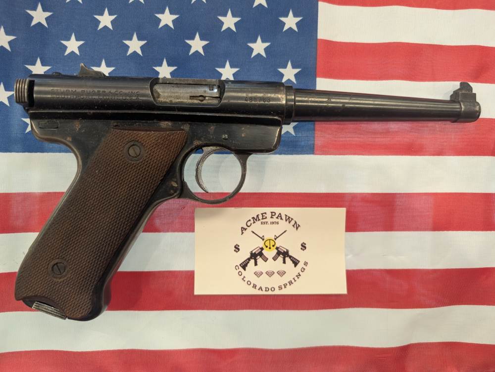 B129829-1 RUGER MARK I W/BOX & MANUAL 22LR-img-1
