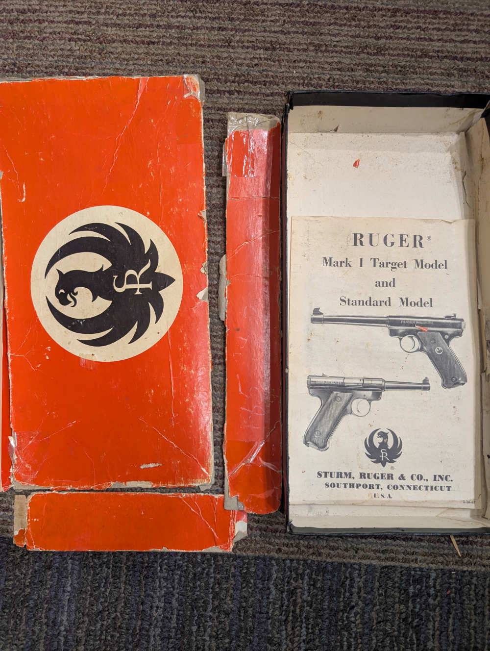 B129829-1 RUGER MARK I W/BOX & MANUAL 22LR-img-0