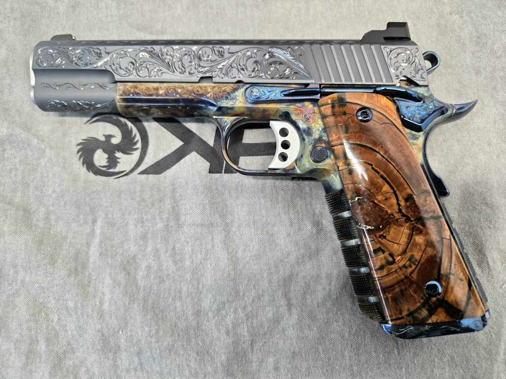 Kings River Custom Case Hardened & Engraved, 1 of 10, 45 ACP. LNIB-img-11