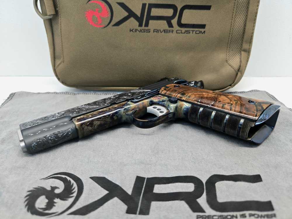 Kings River Custom Case Hardened & Engraved, 1 of 10, 45 ACP. LNIB-img-10