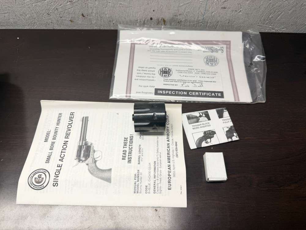 EAA Bounty Hunter 22LR W/ Extra 22 Mag cylinder. -img-8