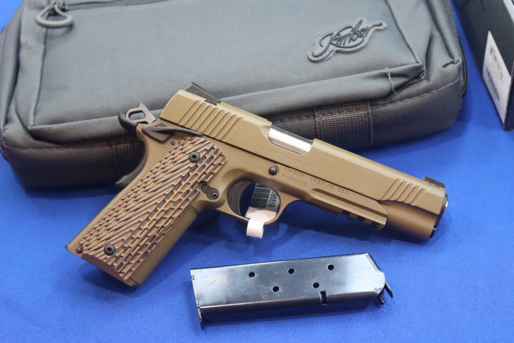 Kimber Model DESERT WARRIOR 1911 Pistol FDE Rail Gun Night Sights NEW 45 SA-img-24
