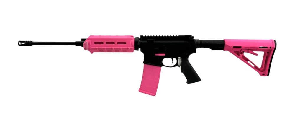 Del-Ton DTI-15 Echo 316L 5.56 NATO 16.1" Barrel Hot Pink Magpul 32713-img-0