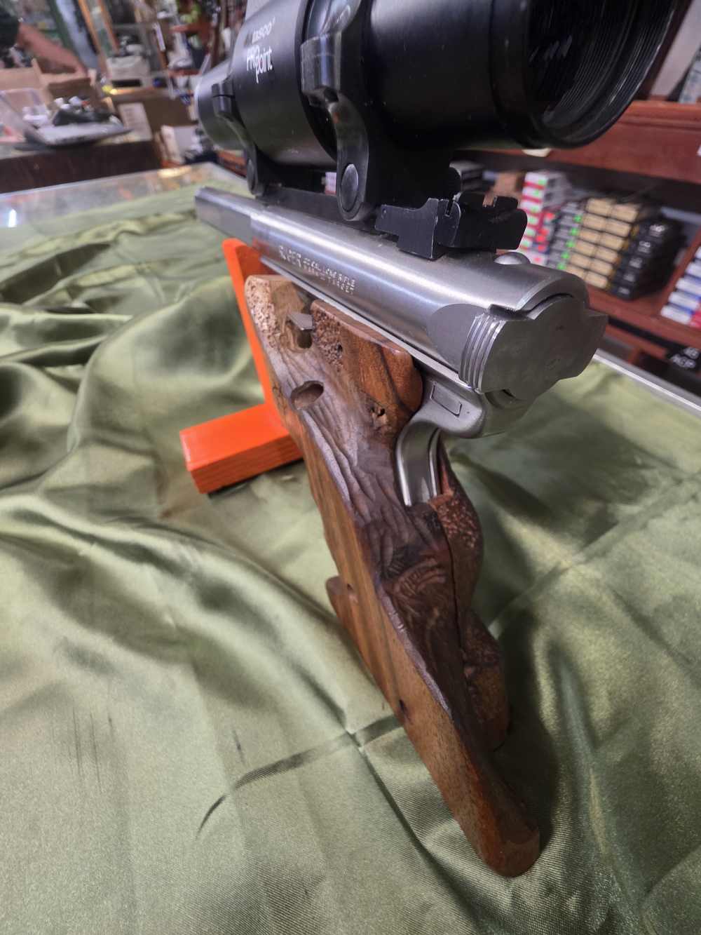 Ruger Mark II Target 22lr Stainless Custom Grips -img-3