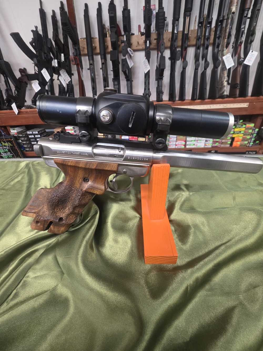 Ruger Mark II Target 22lr Stainless Custom Grips -img-7