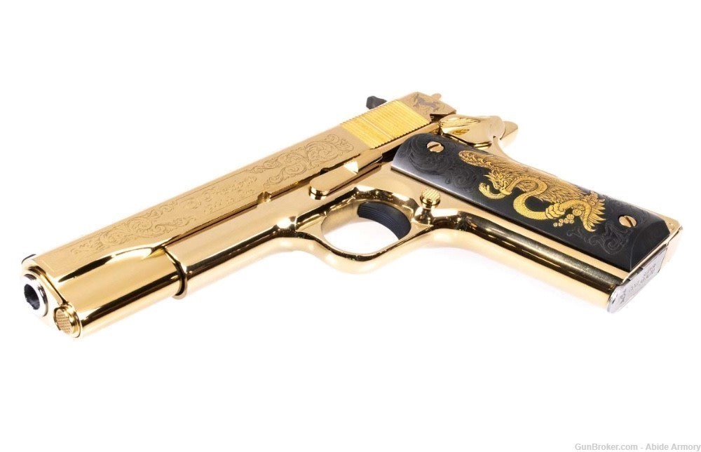 COLT COLLECTOR 1911 PRESIDENTE DE ORO 38 Super Engraved Consecutive #3 & #4-img-4