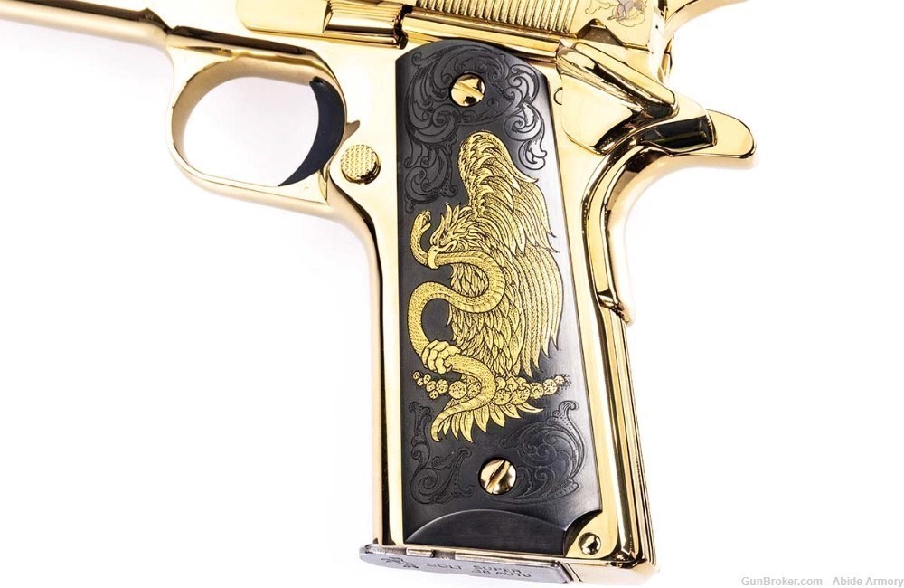 COLT COLLECTOR 1911 PRESIDENTE DE ORO 38 Super Engraved Consecutive #3 & #4-img-7