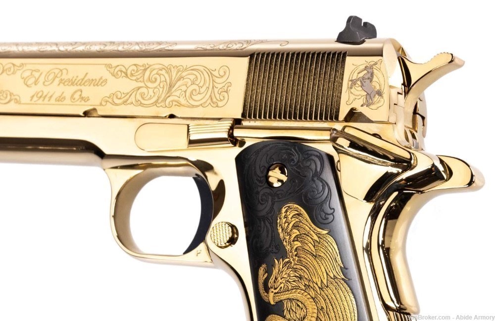 COLT COLLECTOR 1911 PRESIDENTE DE ORO 38 Super Engraved Consecutive #3 & #4-img-5