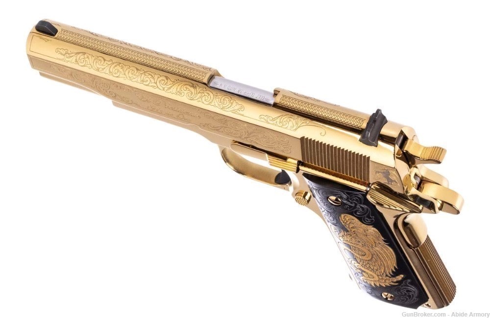 COLT COLLECTOR 1911 PRESIDENTE DE ORO 38 Super Engraved Consecutive #3 & #4-img-2