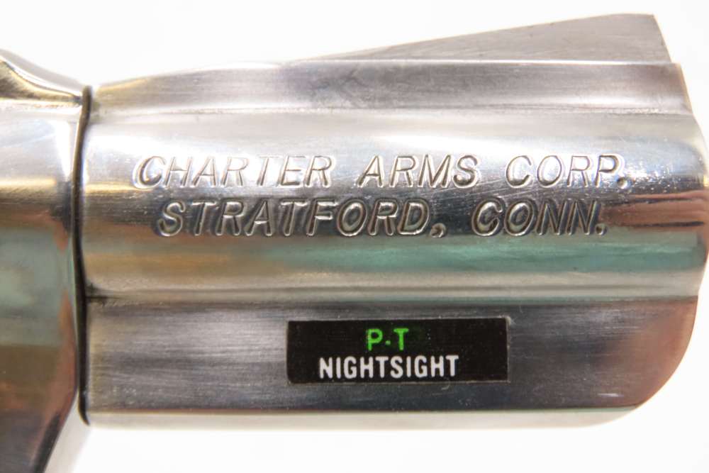 Charter Arms 1980s-90s BULLDOG PUG w/ Original Box .44 SPL “P-T NightSight”-img-13