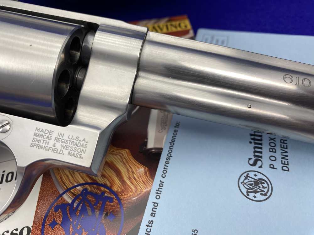 Smith Wesson 610-2 10mm Stainless 6.5" *BIG BORE DOUBLE-ACTION REVOLVER*-img-17