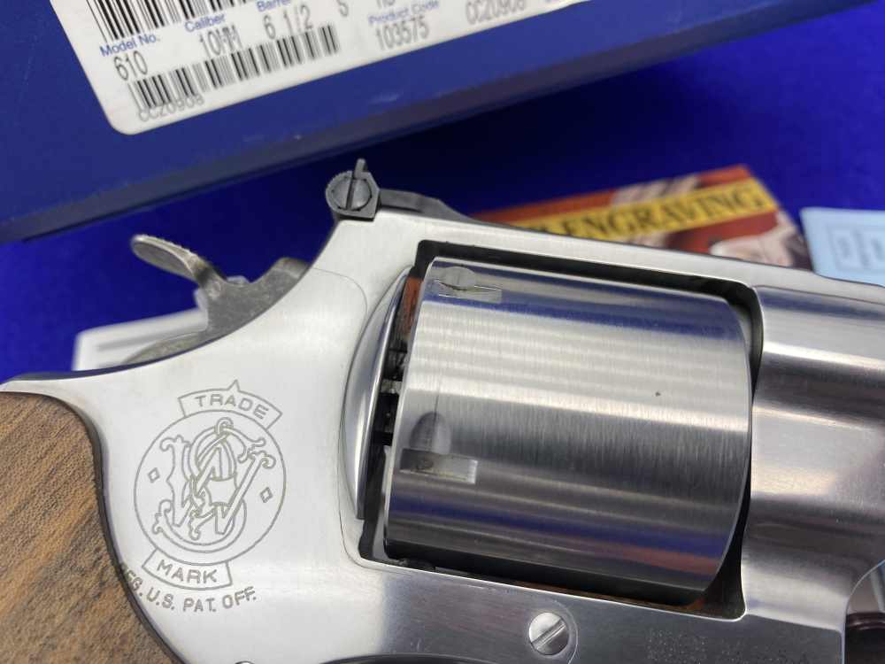 Smith Wesson 610-2 10mm Stainless 6.5" *BIG BORE DOUBLE-ACTION REVOLVER*-img-16